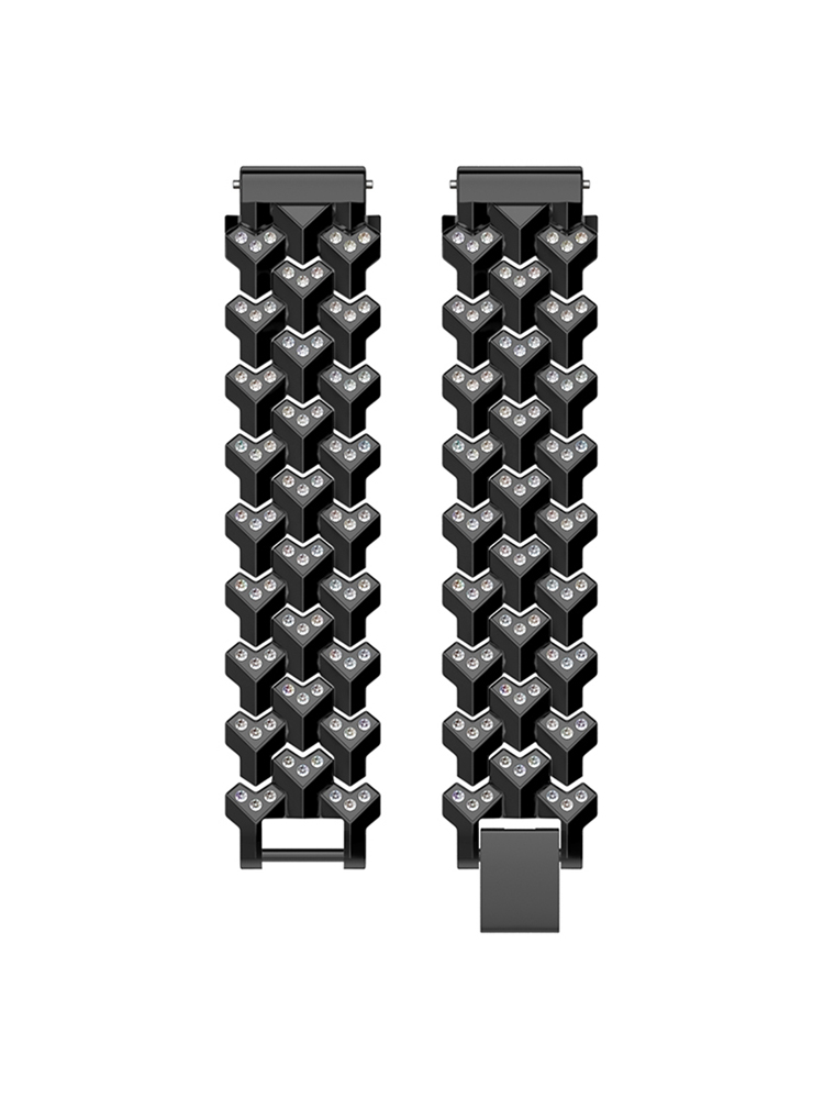 Diamond Pangolin Pattern Stainless Steel Apple Watch Band - Tatanband