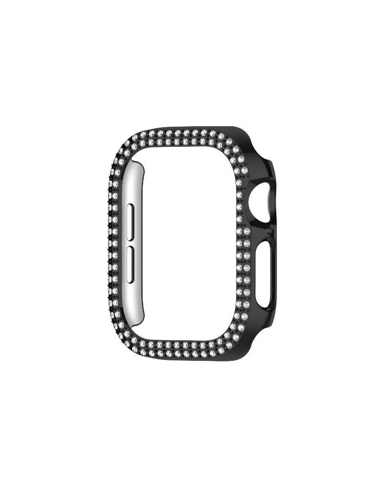 Double Drain Rhinestone PVC Apple Watch Protective Case - Tatanband