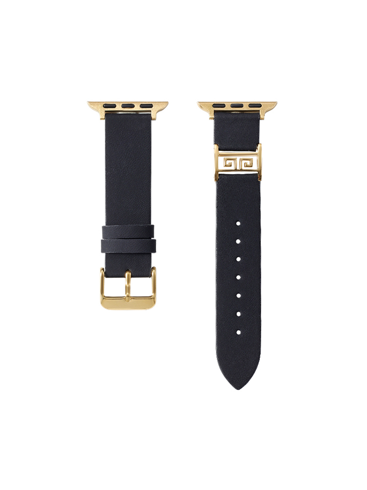 Meander Pattern Buckle Leather Apple Watch Band - Tatanband