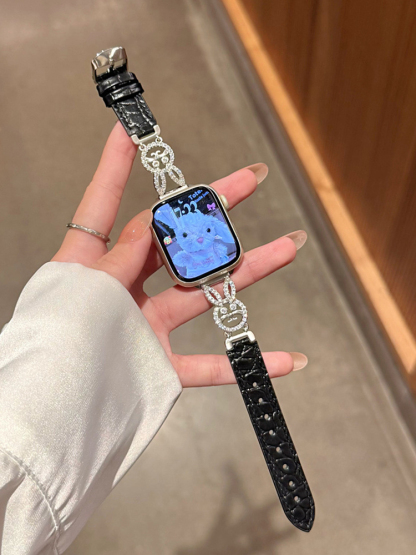 Easter Series Diamond Bunny Leather Band for Apple Watch