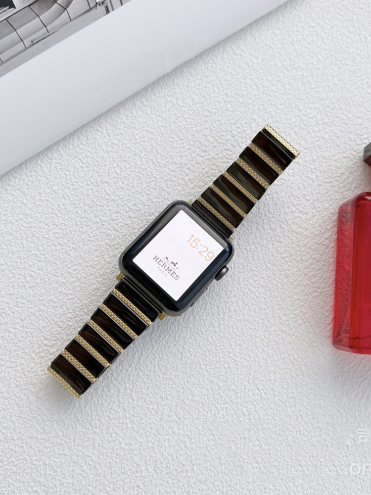 Single Link Butterfly Buckle Metal to Ceramic Band