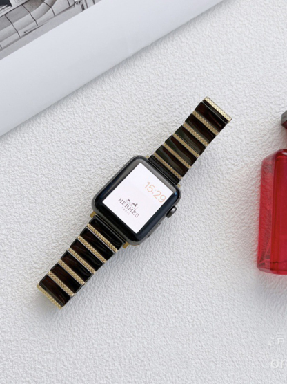 Single Link Butterfly Buckle Metal to Ceramic Band