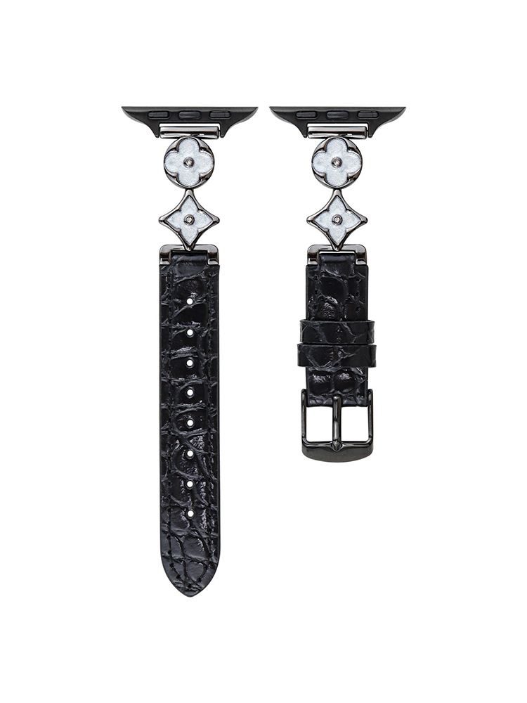 Retro Pattern Connecting Buckle Leather Band