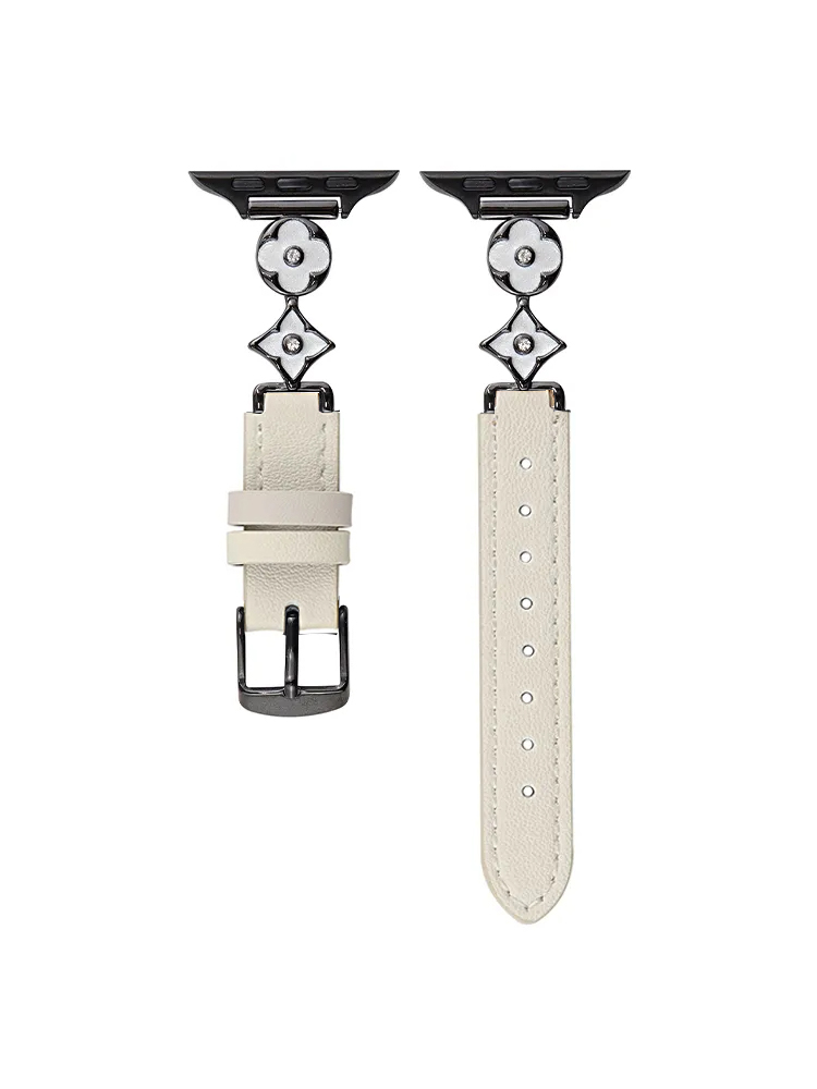 Retro Pattern Connecting Buckle Leather Band