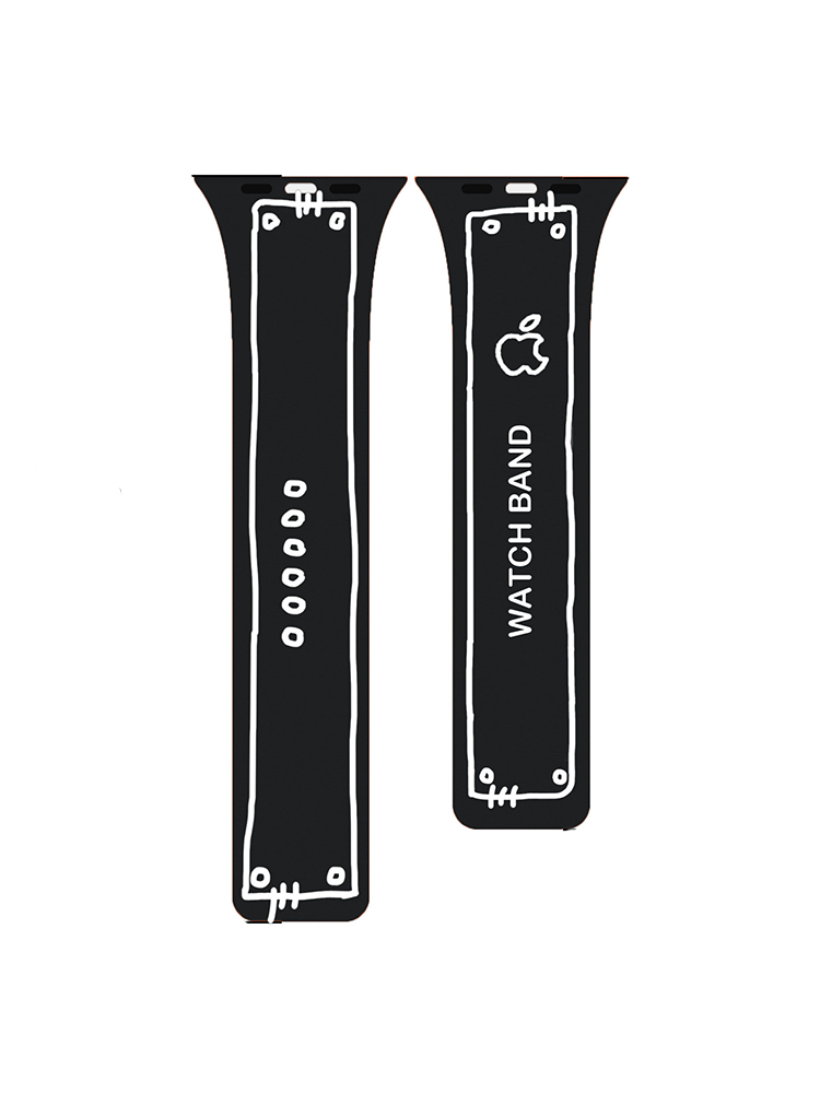 Pixel Art Graffiti Magnetic Silicone Band for Apple Watch