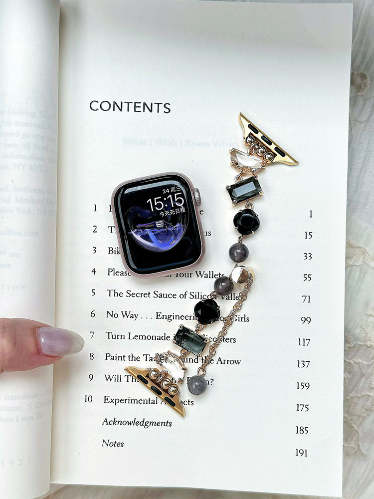 Three Zircons Chain Stainless Steel Band-Tatan Band