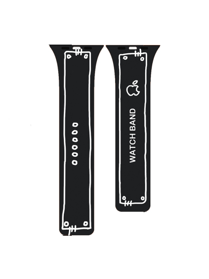 Pixel Art Graffiti Magnetic Silicone Band for Apple Watch