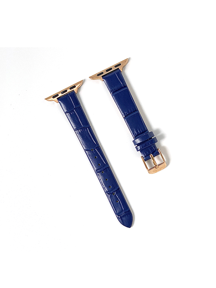 Bamboo Pattern Slim Leather Apple Watch Band - Tatanband