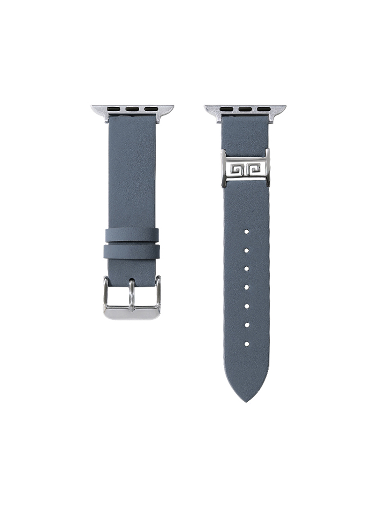 Meander Pattern Buckle Leather Apple Watch Band - Tatanband
