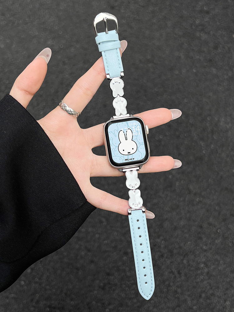 Easter Series Bunny Leather Band for Apple Watch