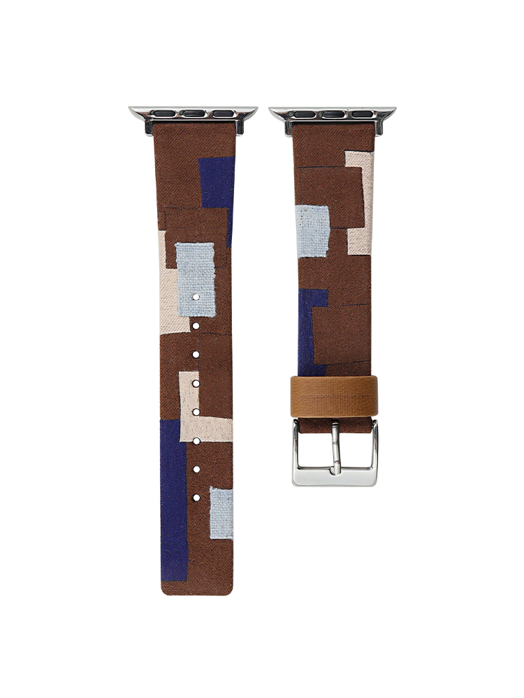 Colorblock Denim Leather Band