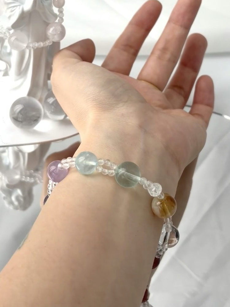 Rainbow Candy Nature Crystal Band