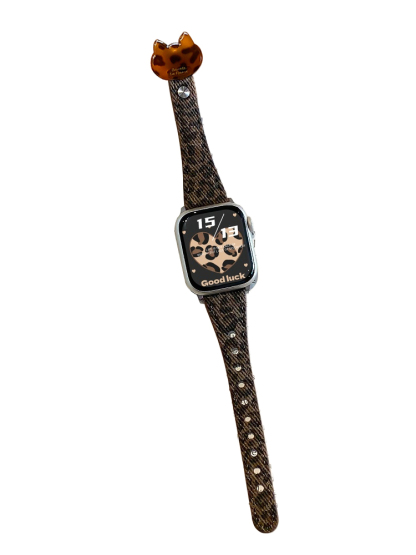 Leopard Curve Leather Band for Apple Watch