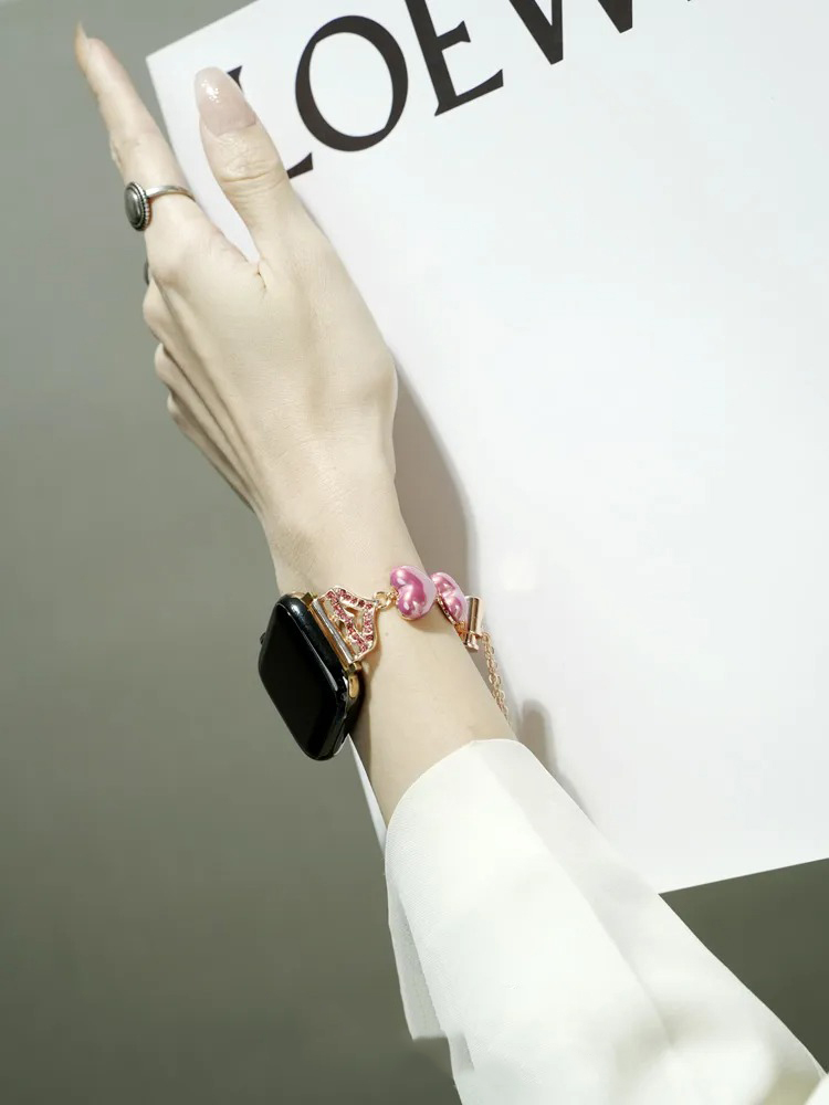 Heart Shaped Pearl Band for Apple Watch