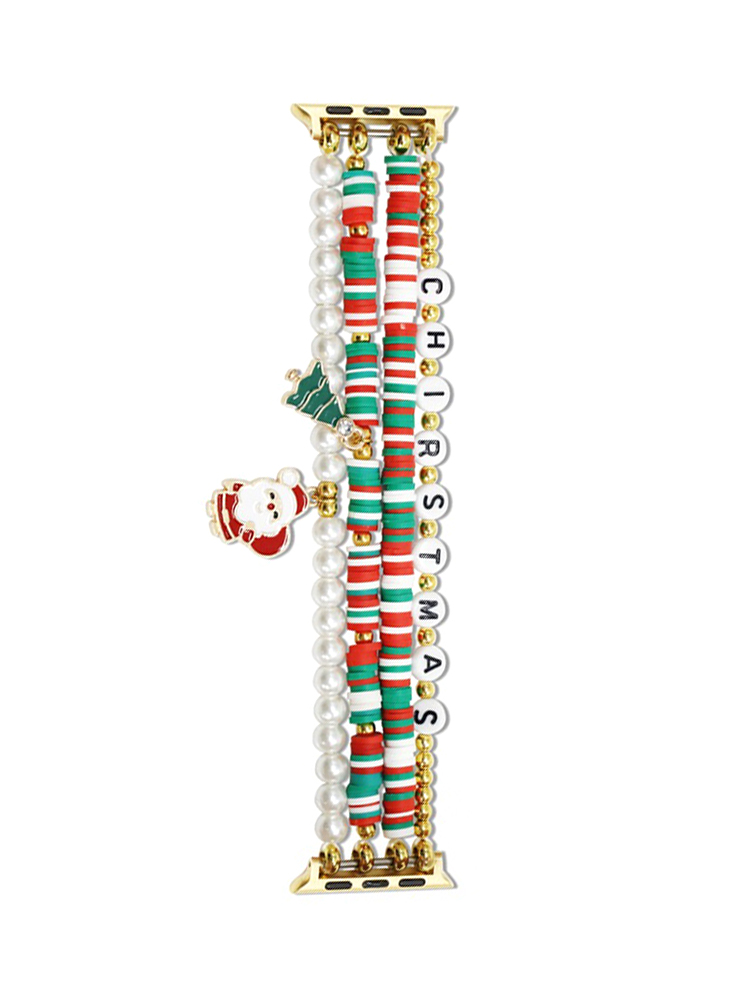 Christmas 4-chain Beaded Apple Watch Band - Tatanband