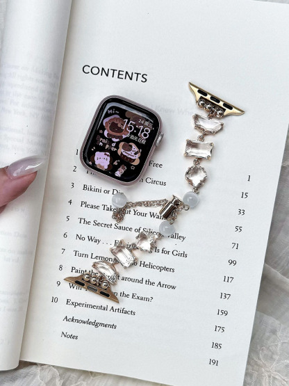 Three Zircons Chain Stainless Steel Band-Tatan Band