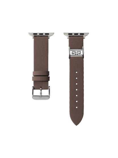 Meander Pattern Buckle Leather Band