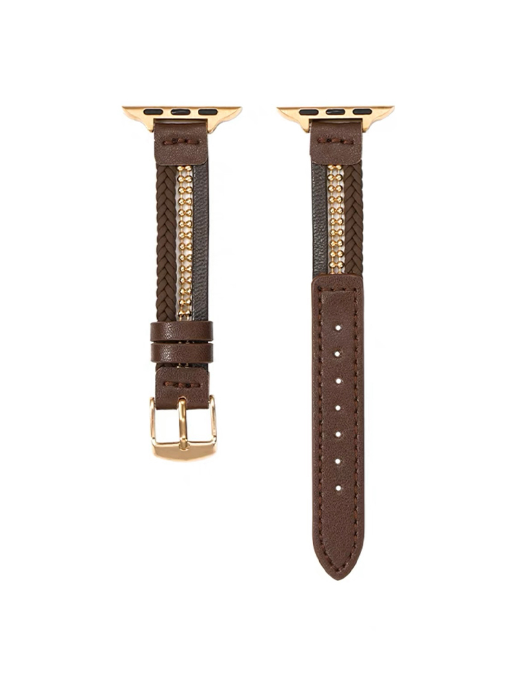 Novel Beads with Leather Apple Watch Band - Tatanband