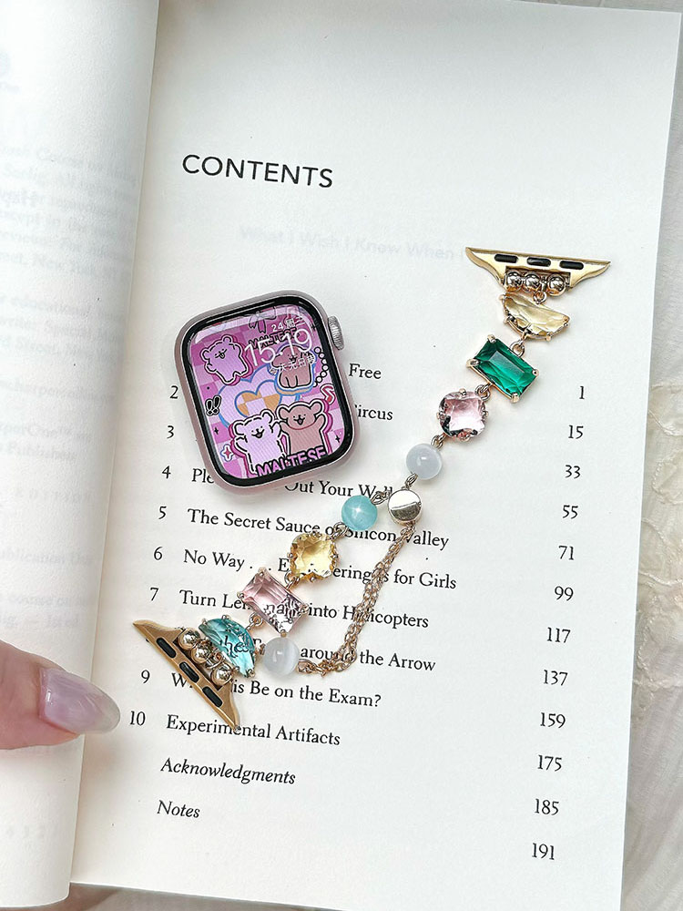 Three Zircons Chain Stainless Steel Band-Tatan Band