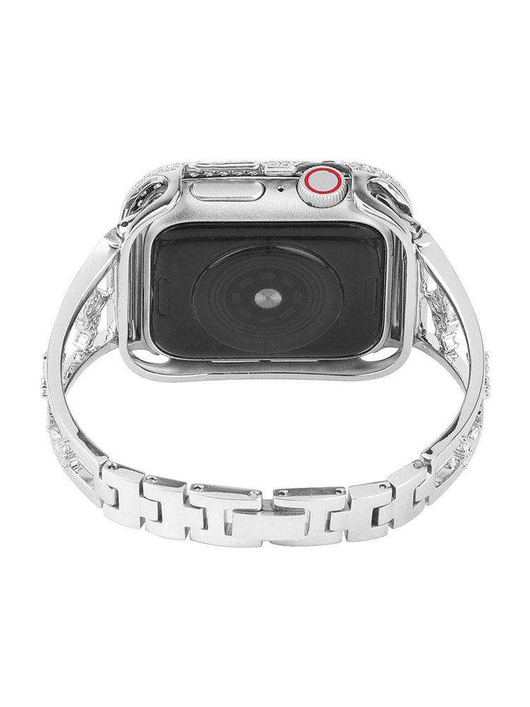 Flower Hollow Diamond Metal Band