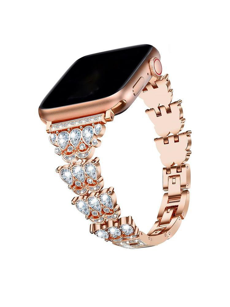 Luxury Teardrop Diamond Metal Band for Apple Watch