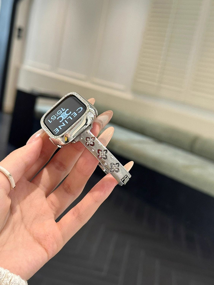 Four-leaf Clover Hollow Bracelet Stainless Steel Band