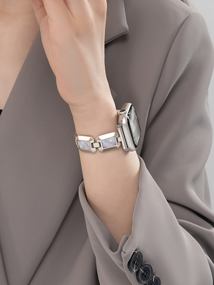 Rectangular Resin Embedded Stainless Steel Band