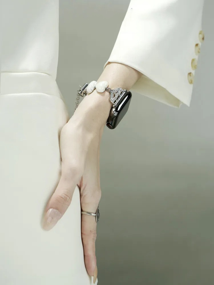 Heart Shaped Pearl Band for Apple Watch