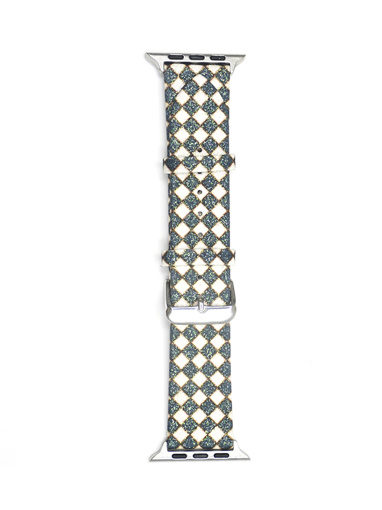 Diamond Pattern Glitter Leather Band
