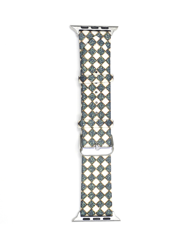 Diamond Pattern Glitter Leather Band