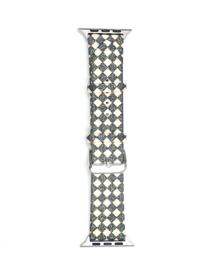 Diamond Pattern Glitter Leather Band