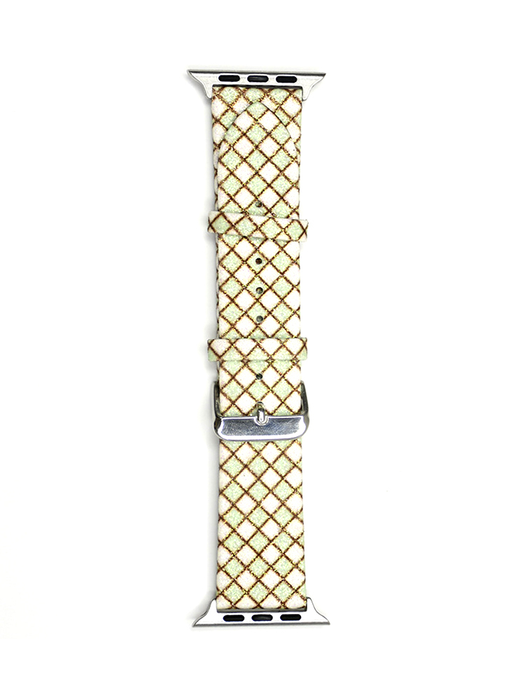 Diamond Pattern Glitter Leather Band