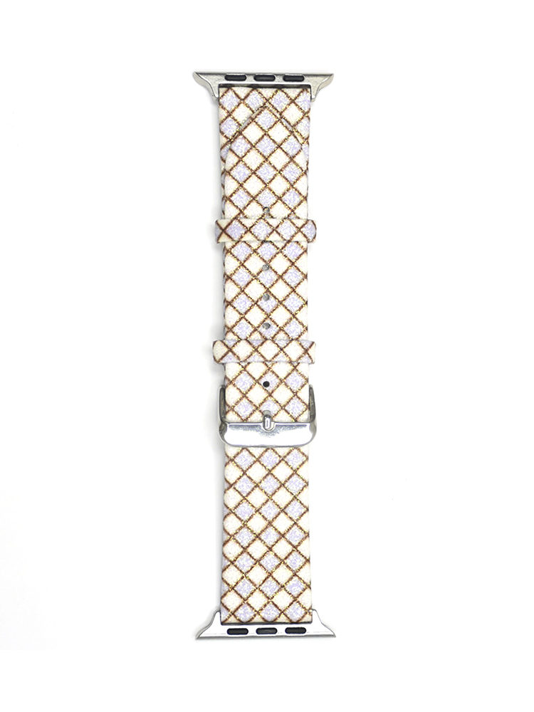 Diamond Pattern Glitter Leather Band