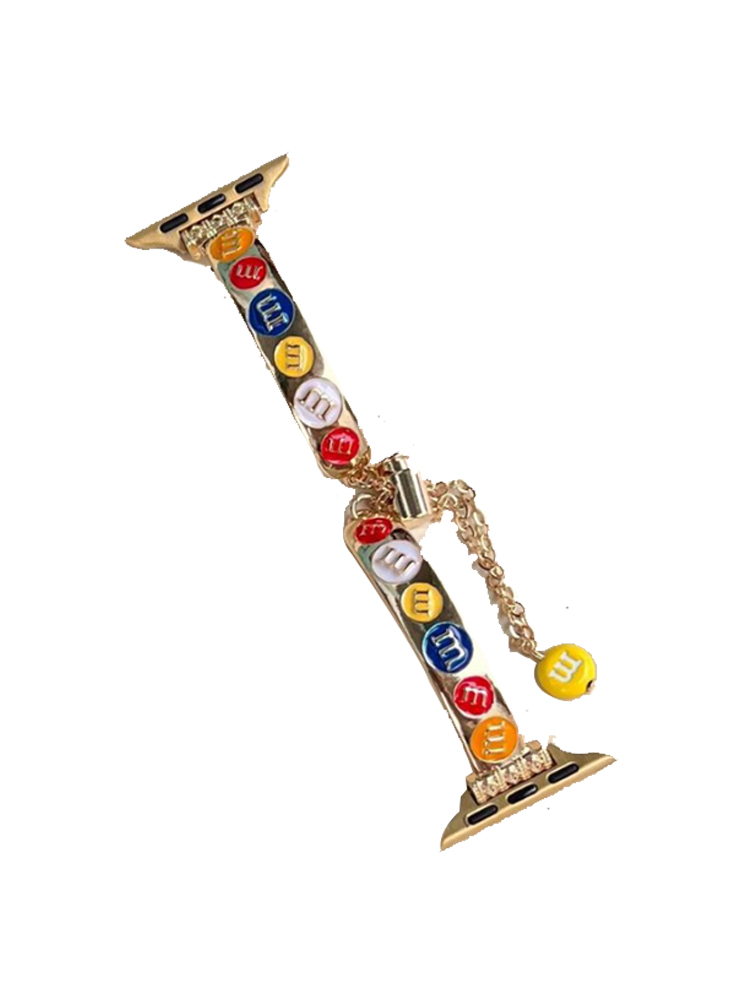 MM Chocolate Beans Stainless Steel Apple Watch Band - Tatanband