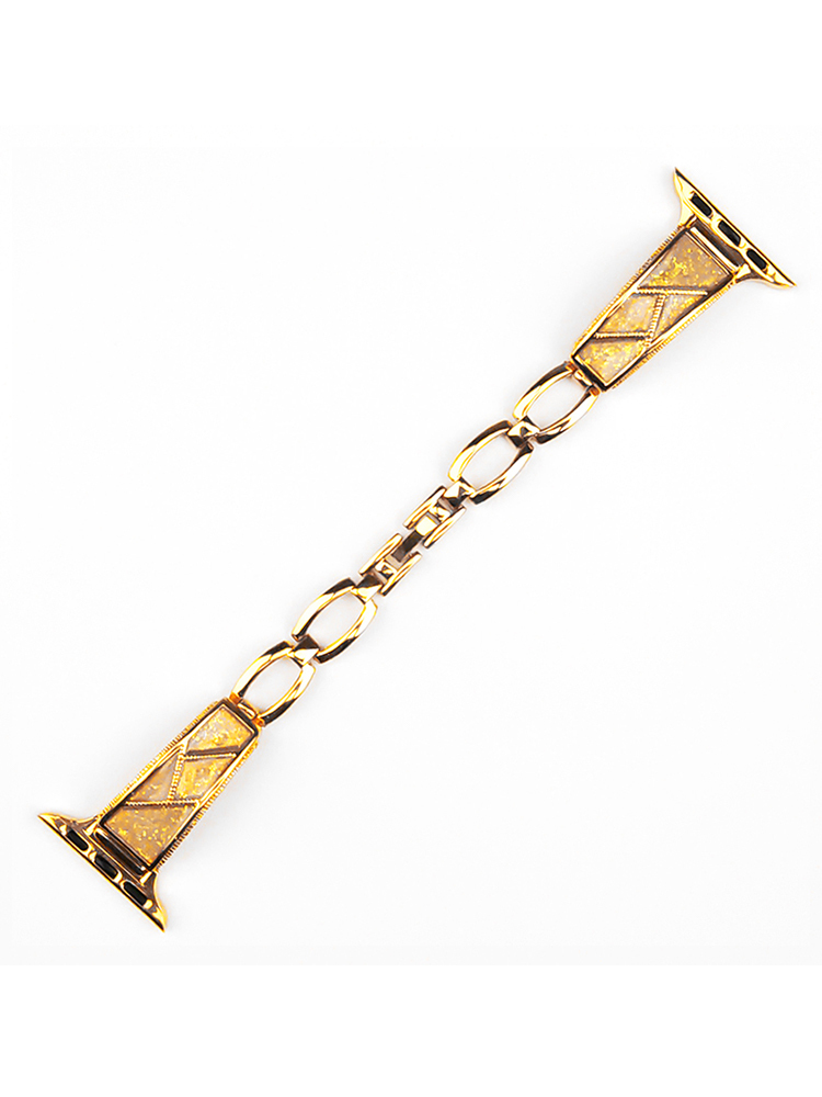 Patchwork Pattern Bracelet Stainless Steel Band