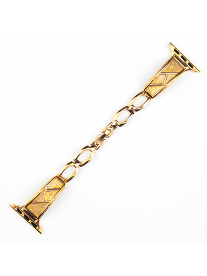 Patchwork Pattern Bracelet Stainless Steel Band