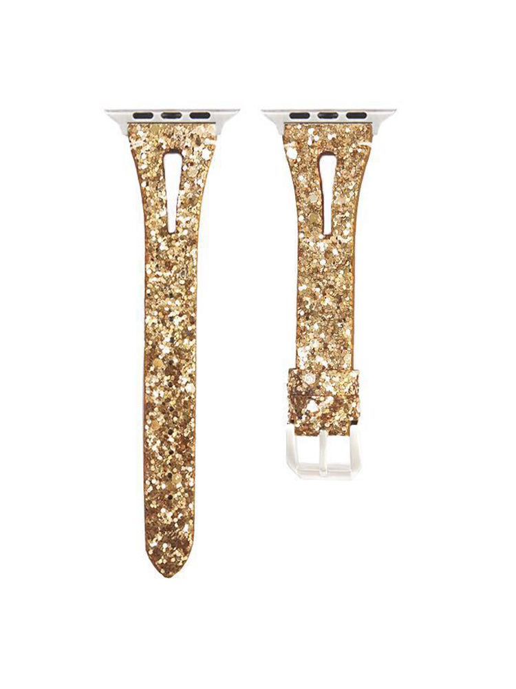 Glitter Sequins Water Drop Hollow Leather Band
