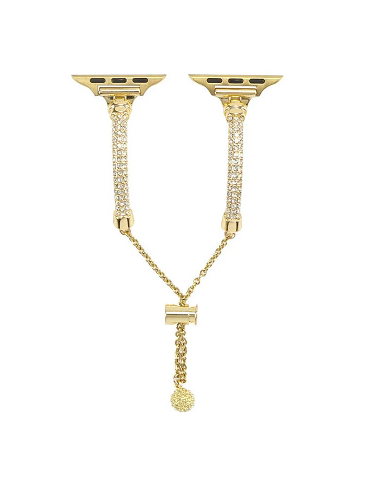 Slim Rhinestone Cylinder Bracelet Band