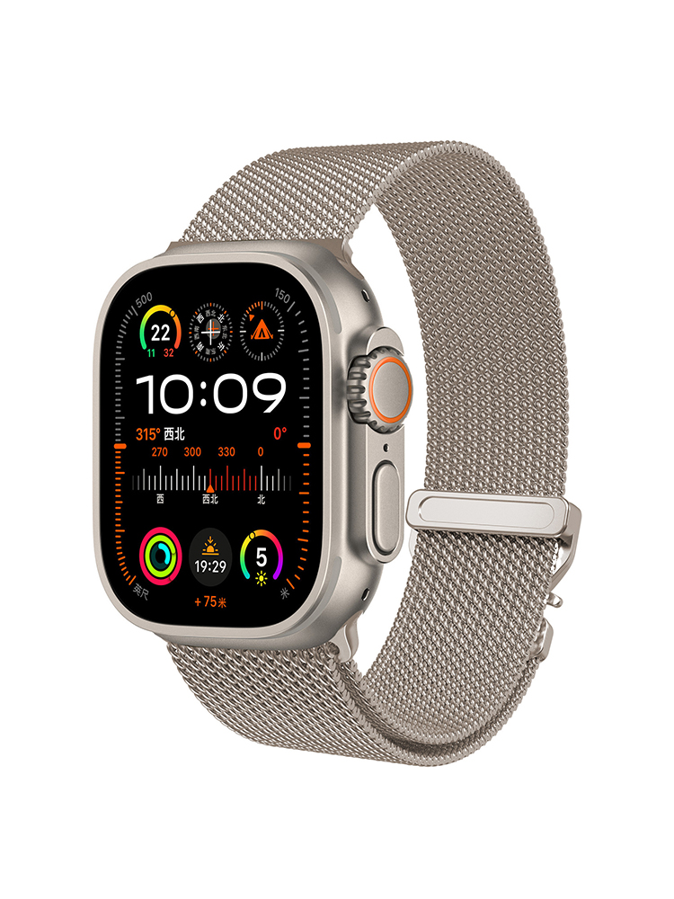 Quick Release_Buckle Milanese Stainless Steel Band