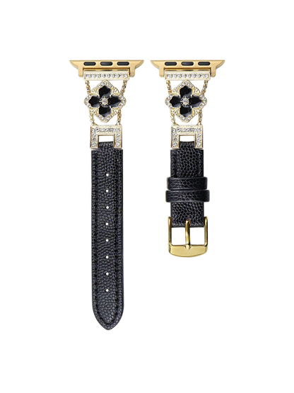 Exotic Four-Leaf Clover Buckle Leather Band