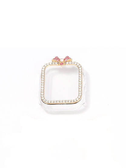 Diamond-encrusted Bow PVC Protective Case