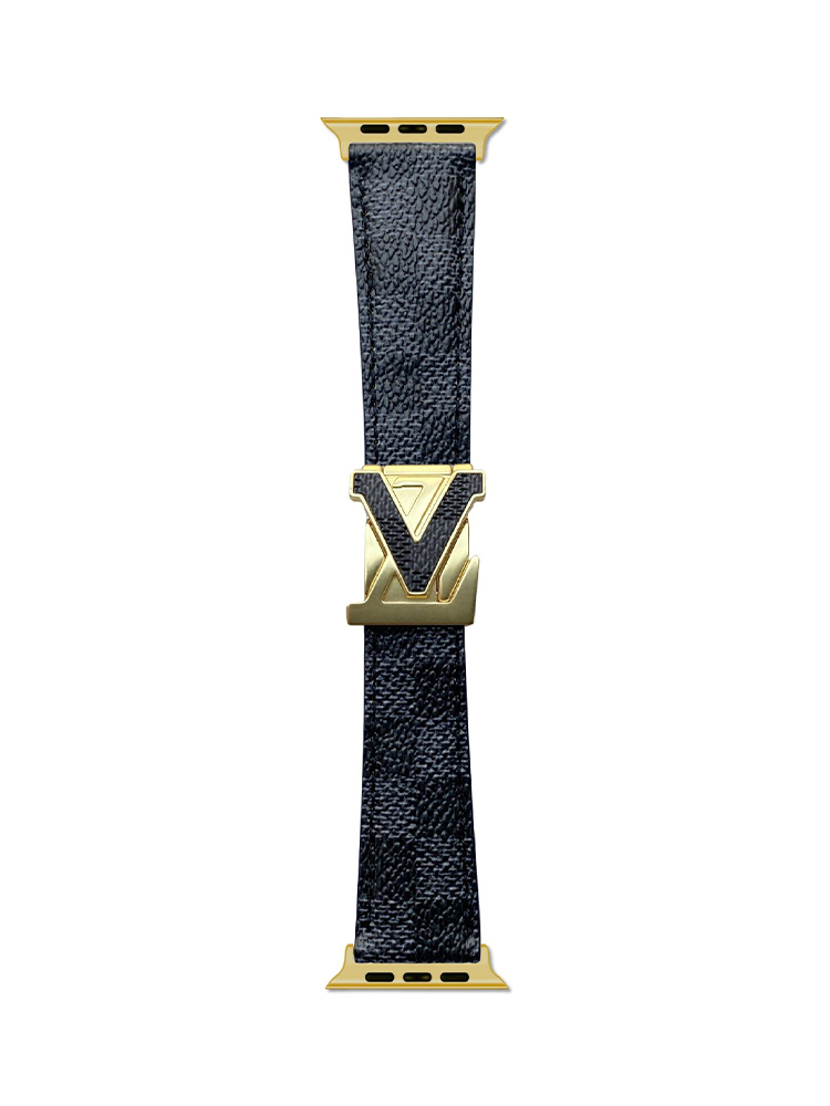 V Letter Magnetic Leather Apple Watch Band - Tatanband