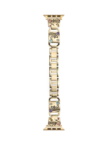 Gem-set Bracelet Stainless Steel Band