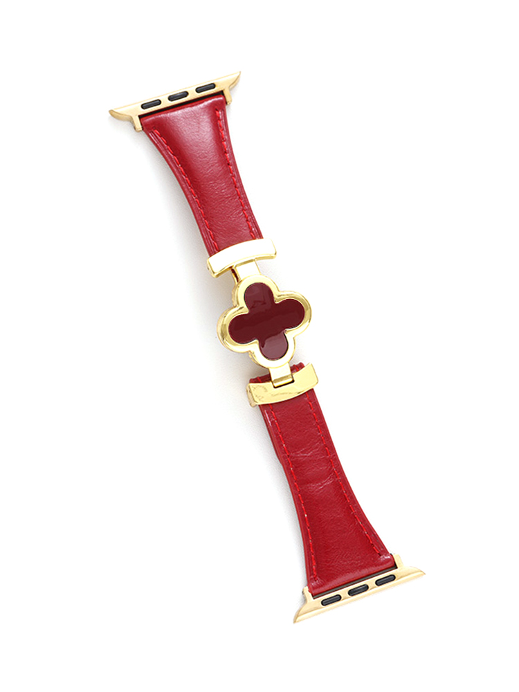 Clover Magnetic Curve Leather Apple Watch Band - Tatanband