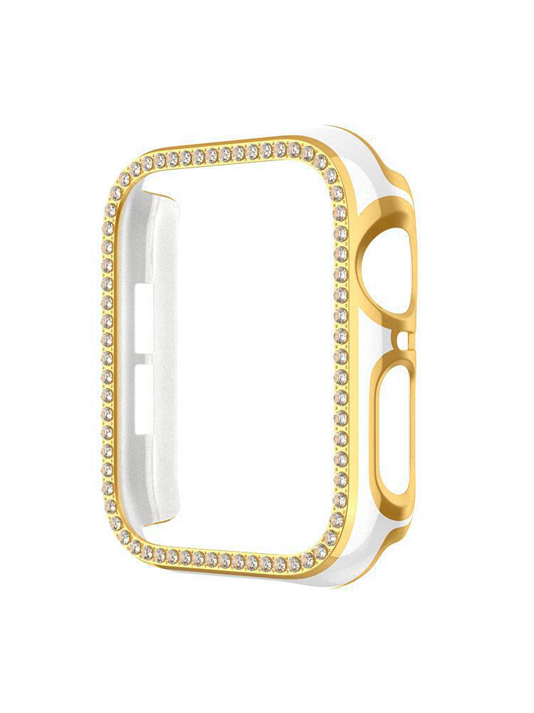 Single Row Rhinestone Electroplating Trim PVC Protective Case