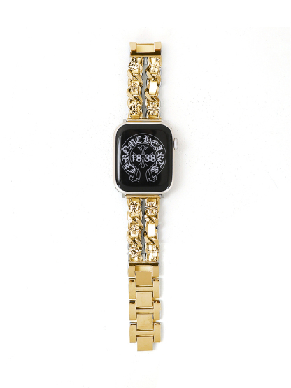 Chrome Heart Double Row Chain Stainless Steel Band