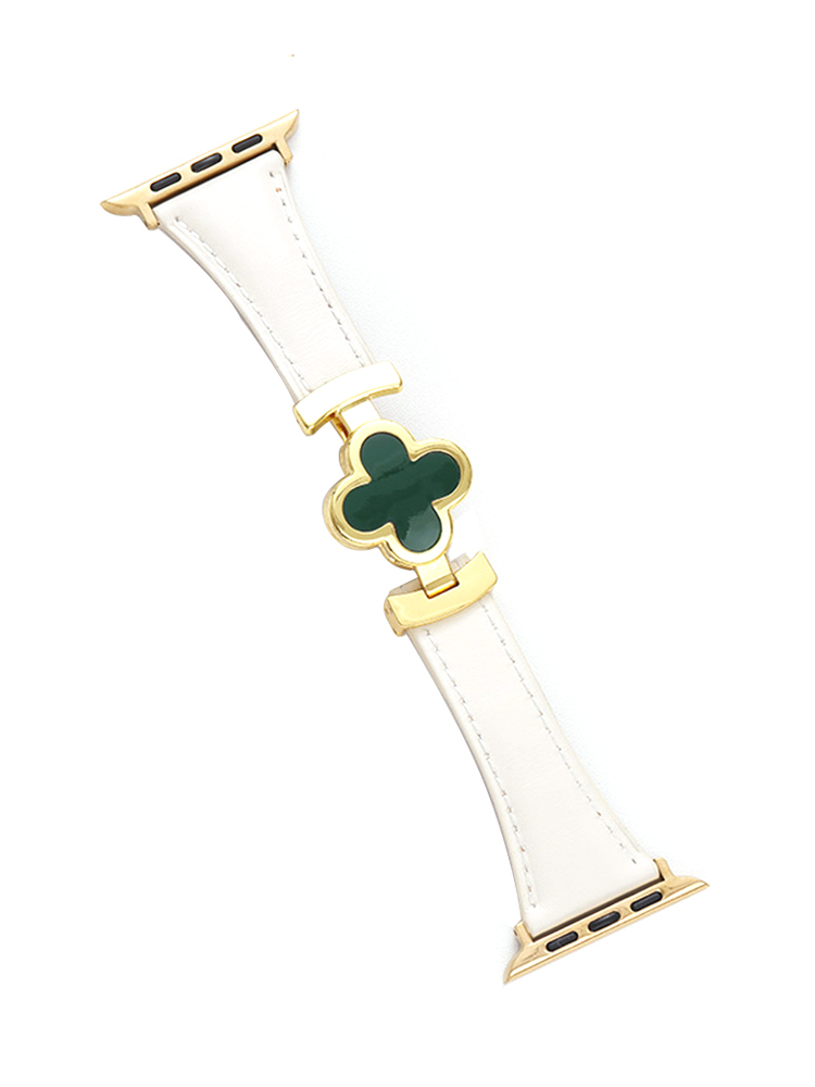 Clover Magnetic Curve Leather Apple Watch Band - Tatanband