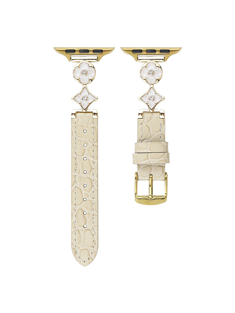 Retro Pattern Connecting Buckle Leather Band