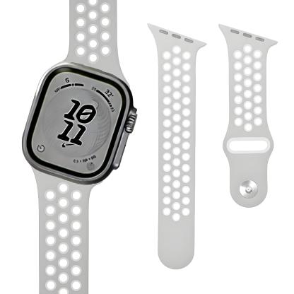 Creative Beveled-Edge Breathable Rubber Sports Watch Band for Apple Watch