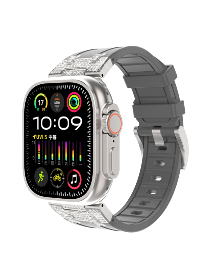 Diamond Connector Silicone Band